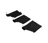 Lot de 3 sacs à poussière pour scie à onglets, nylon et fil de fer pour une utilisation durable, housse anti-poussière noire compatible avec ponceuse à bande 255, outil d'atelier à domicile