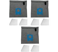 Lot de 3 sacs d'aspirateur réutilisables en textile durable compatible avec AEG, S-Bag, Philips FC 9050.9099 - Jewel, FC 9100.9149-Specialist, FC 9150.9199-Performer, FC 8021/03, EX 57m