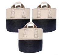 Lot de 3 sacs de culture en tissu non tissé, parfaits pour cultiver des tomates, des pommes de terre et d'autres légumes (3 litres)