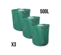 Lot de 3 sacs de déchets 500L en PP 150g/m² autoportants