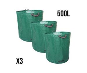 Lot de 3 sacs de déchets 500L en PP 150g/m² autoportants