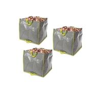 Lot de 3 SACS DE JARDIN MULTIFONCTIONS - POLYPROPYLENE - 100 L