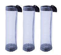 Lot de 3 sacs de rangement muraux pour articles divers, accès facile et gain de place (gris)