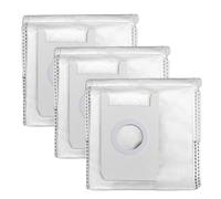 Lot de 3 sacs de rechange pour Conga Home 2000 - Sacs à poussière de grande capacité en tissu non tissé pour fond à vidange automatique - Blanc
