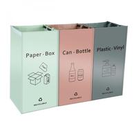 Linxor - Lot de 3 sacs de recyclage réutilisables pour tri sélectif - 160L