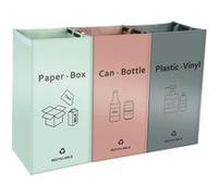 Linxor - Lot de 3 sacs de recyclage réutilisables pour tri sélectif - 160L