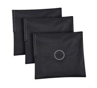 Lot de 3 sacs de sable pour drapeaux en plumes et supports d'extérieur, avec toile et design facile à remplir pour maintenir un positionnement sûr