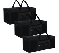 Lot de 3 sacs de voyage de 110 L, extra larges et robustes en tissu Oxford 1680D, pliables et résistants à l'eau