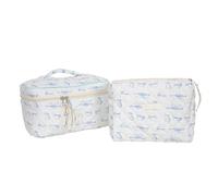 Lot de 3 sacs de voyage portables avec un grand espace pour organiser soigneusement votre maquillage et vos articles de toilette pour les voyageurs et les étudiants