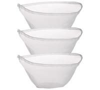 Lot de 3 sacs en étamine pour égoutter, sac à cordon en maille fine avec large ouverture pour la fabrication de fromage sans effort, lait noix, yaourt, bouillon et filtrage jus