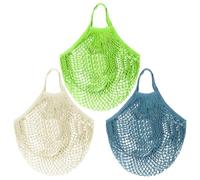 Lot De 3 Sacs En Filet, Sacs En Filet Pour Fruits, Sacs En Filet Pour Courses, Sacs De Rangement Légers, Sacs En Filet Multifonctionnels, Sacs De Rangement Simples
