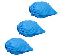 Lot de 3 sacs en tissu - 3 sacs filtrants textiles - Filtre à sec - Pour aspirateur eau et poussière Einhell Einhell BT-VC, TE-VC, AS 1100, Inox NTS