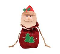 Lot de 3 sacs en tricot de Noël 2025 pour poupées, sacs à bonbons de Noël réutilisables, jolis sacs de rangement 3D pour les faveurs pour l'enterrement de vie de jeune fille (D, taille unique)