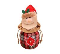 Lot de 3 sacs en tricot de Noël 2025 pour poupées, sacs à bonbons de Noël réutilisables, jolis sacs de rangement 3D pour les faveurs pour l'enterrement de vie de jeune fille (A, taille unique)