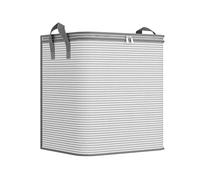 Lot de 3 sacs rangement grande capacité for vêtements, couettes, couvertures pliables, conteneurs avec poignée for organiser la garde-robe chambre à coucher(Grey,60x45x60cm)