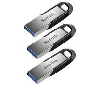 SanDisk Clé USB Ultra Flair 64 Go USB 3.0 Gris – Lot de 3