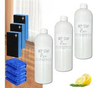 Lot de 3 savons brésiliens ondulés très parfumés, nettoyant liquide de luxe multi-surfaces pour nettoyer les sols, fournitures de nettoyage multi-surfaces pour salle de bain et cuisine