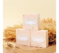 Lot de 3 savons de riz faits à la main, 65 g, savon de riz thaïlandais, savon au lait de riz naturel, savon éclaircissant au riz avec extrait de riz, savon nettoyant et hydratant pour le visage et le