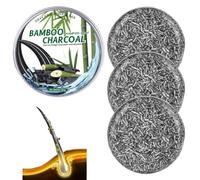 Lot de 3 savons shampooing au charbon de bambou, savon noir gris naturel pour cheveux gris, savon noir unisexe pour aider à arrêter la perte de cheveux, couverture des cheveux gris, assombrissement