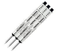 Lot de 3 - Schmidt P8127 courte Capless Roller - Noir d'encre