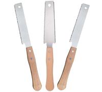 Lot de 3 scies japonaises - 300 mm - Scie à bois avec dents de scie double face SK5 - En acier au carbone - Scie japonaise à main - Scie japonaise Dictum - Coupe transversale - Coupe longitudinale