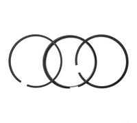 Lot de 3 segments de piston de compresseur d'air 125 mm pour modèles FS125, 125A, KS125 - Kit de remplacement avec 3 ou 4 pièces, acier à ressort, noir, 4,5 mm de largeur, huile (3 pièces pour KS125)