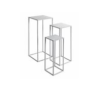 Lot de 3 Sellettes Gigognes "Violette" 70cm Gris