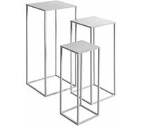 Lot de 3 Sellettes Gigognes "Violette" 70cm Gris Gris G