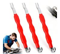 Lot de 3 séparateurs de bornes électriques automobiles, outil de démontage de terminaux, pinces de déconnexion électrique, outils Fixion pour mécanicien automobile (rouge)