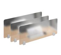 Lot de 3 séparateurs de bureau pour salle de classe - Panneaux d'intimité givrés - Cloisons d'invisibilité pour bureaux - 30,5 cm de hauteur - Idéal pour l'école et le dortoir