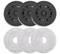 Lot de 3 serpillères avec support de rechange L20 Ultra Accessoires pour aspirateur L10s Pro Ultra Heat / X40 Ultra / X40 Master / L40 Ultra, robot aspirateur