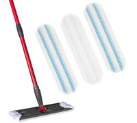 Lot de 3 serpillères de qualité supérieure pour O-Cedar H2prO uniquement, lavables, réutilisables, en microfibre épaisse, recharges pour nettoyage du sol, jusqu'à 150 fois
