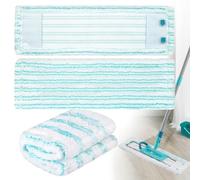 Lot de 3 Serpillères de Rechange Compatibles avec Leifheit Profi XL Micro Duo / Profi XL Cotton Plus Mop, en Microfibre, pour Machine à Laver, Mop Serpillere Convient pour Tous Les Types de Sols