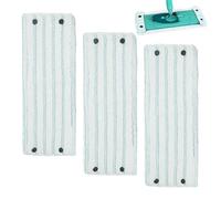 Lot de 3 serpillères en microfibre Leifheit Combi/Clean Twist M Micro Duo - Accessoires de rechange pour tous les types de sols - Nettoyage respectueux de l'environnement