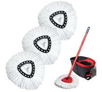 Lot de 3 Serpillères Microfibre Compatible Vileda Turbo 3 en 1 EasyWring