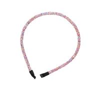 Lot de 3 serre-têtes fins pour femme - Avec petites paillettes - Vintage - Accessoire de cheveux pour femme - Pour le lavage du visage - Utilisation quotidienne - Multicolore A