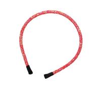 Lot de 3 serre-têtes fins pour femme - Avec petites paillettes - Vintage - Accessoires de cheveux - Pour le lavage du visage - Utilisation quotidienne - Rouge