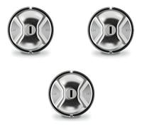 DAKEN Saturn Evo Triple - Lot de 3 Serrures Antivols Robustes pour Véhicules Utilitaires, Verrouillage Manuel, Acier Inoxydable