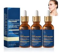 Lot de 3 sérums à effet immédiat pour le visage, sérum pour le visage, solution Hyalu B5, sérum anti-âge, rajeunit la peau et réduit les ridules/rides (30 ml x 3)