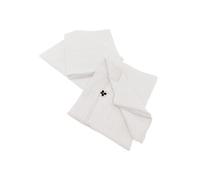 Lot de 3 Serviettes 40x40cm Gaze de Coton Chantilly - OUREA - ALTOBUY Blanc
