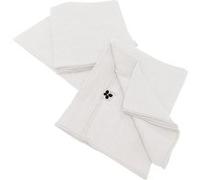 Lot de 3 Serviettes 40x40cm Gaze de Coton Chantilly - OUREA - ALTOBUY Blanc