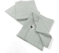 AltoBuy OUREA - Lot de 3 Serviettes 40x40cm Gaze de Coton Eucalyptus