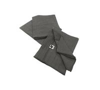 Lot de 3 Serviettes 40x40cm Gaze de Coton Granit - OUREA - ALTOBUY Gris