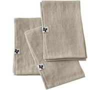 Lot de 3 Serviettes 40x40cm Lin Lavé Coloris Sable - MARGAUX -