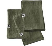 Lot de 3 Serviettes 40x40cm Lin Lavé Coloris Thym - MARGAUX - ALTOBUY Vert