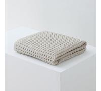 Lot de 3 serviettes de bain 100 % coton gaufré, absorbantes et douces, pour salle de bain, salle de sport et spa, 34 x 80 cm, 70 x 140 cm (marron)