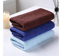 Lot de 3 serviettes de cuisine de 61 x 27,9 cm, chiffons de nettoyage doux, de couleur unie, pratiques et réutilisables, pour essuyer le visage, nettoyer les fenêtres et la vaisselle pour un usage