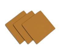 Lot de 3 serviettes en conton 45x45 cm PANAMA moutarde, par Soleil d'Ocre