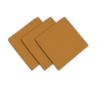 Soleil d'ocre, Panama Lot de 3 Serviettes en Coton, Moutarde, 45x45 cm
