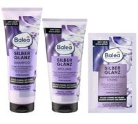 Lot de 3 : shampoing brillance argentée 250 ml + après-shampoing brillance argentée 200 ml + crème corrective couleur argent brillant 20 ml